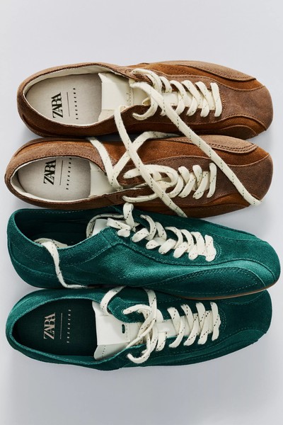 Split Suede Trainers from Zara