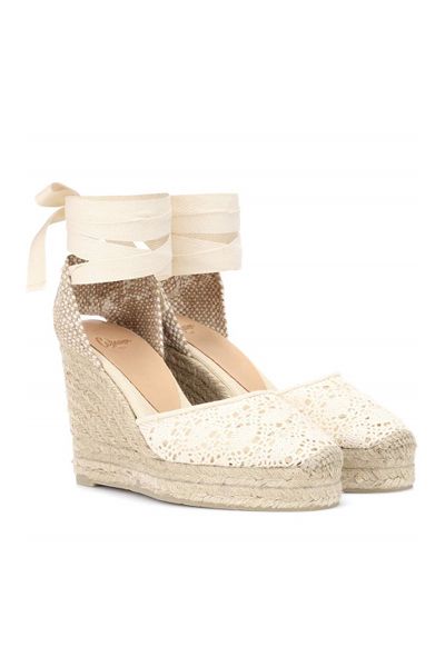 Carina Crochet Wedge Espadrilles from Castaner