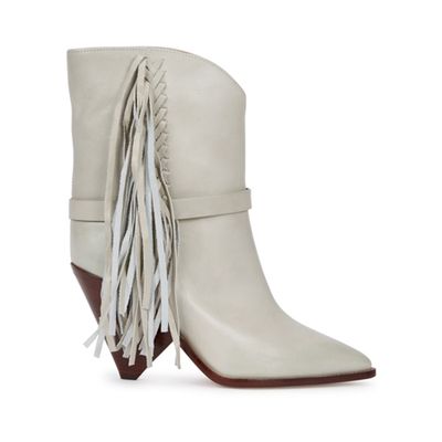 Loffen Fringed Leather Ankle Boots from Isabel Marant