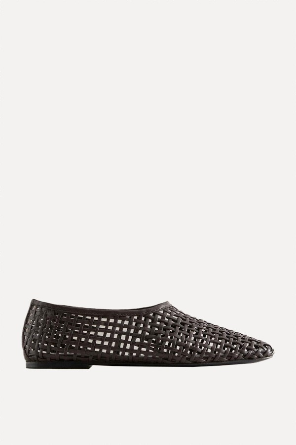 Braided Leather Ballerinas