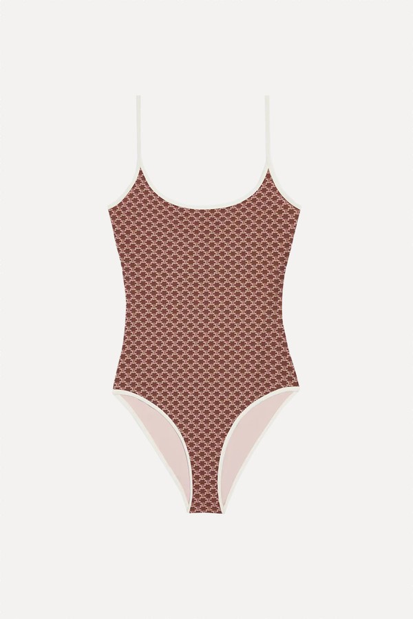 Swimsuit In Monogram Matte Jersey from Celine