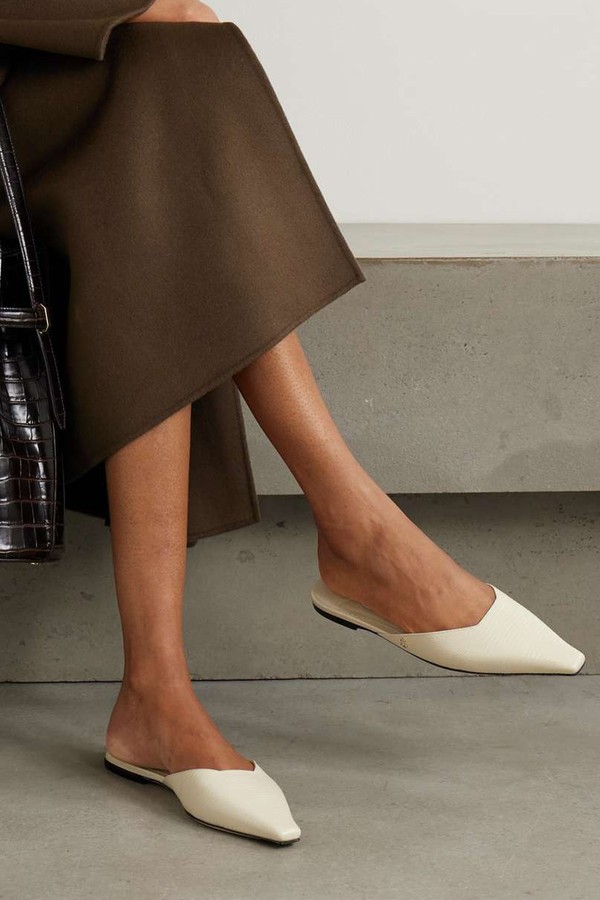 Vivi Lizard-Effect Leather Mules from JIMMY CHOO