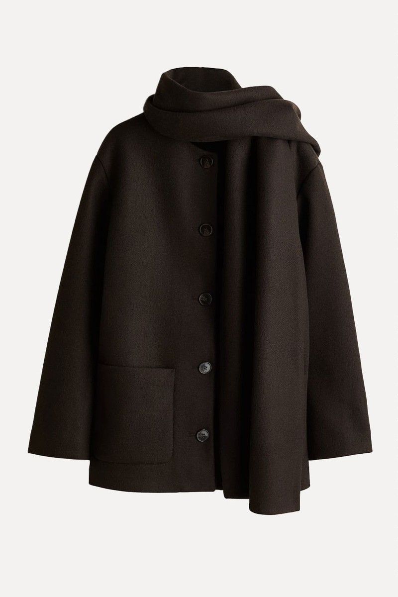Scarf-Detail Coat from H&M
