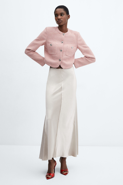 Satin Long Skirt   from Mango