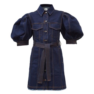 Tori Puff Sleeve Denim Mini Dress, £305.65 | Aje