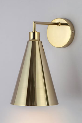 Metal Cone Shade Wall Light from Houseof.