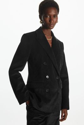 Slim-Fit Double Breasted Corduroy Blazer from COS