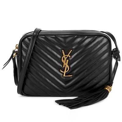 Lou Black Leather Cross-Body Bag from Saint Laurent 