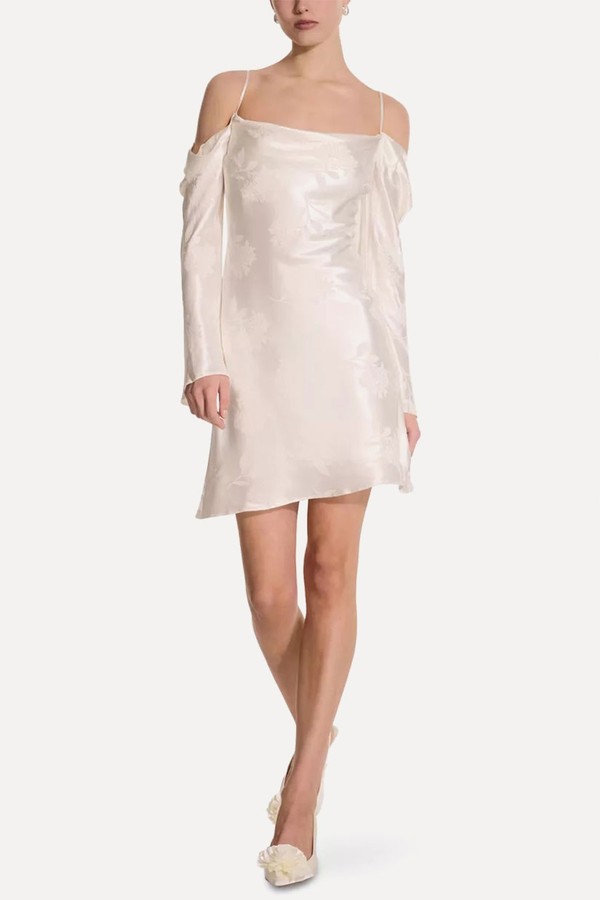 Munique Floral Jacquard Mini Dress from Omnes