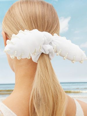Bambou Faux-Pearl Embellished Scrunchie, £33 (was £165) | House Of Lafayette