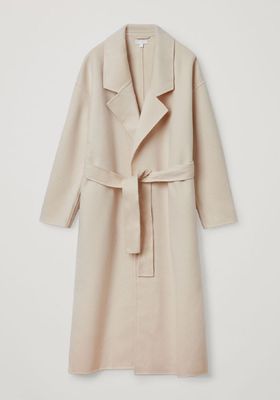 Wool Mix Relaxed Belted Coat from Cos