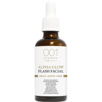 Alpha-Glow Flash Facial Serum-Primer-Mask from 001 Skincare