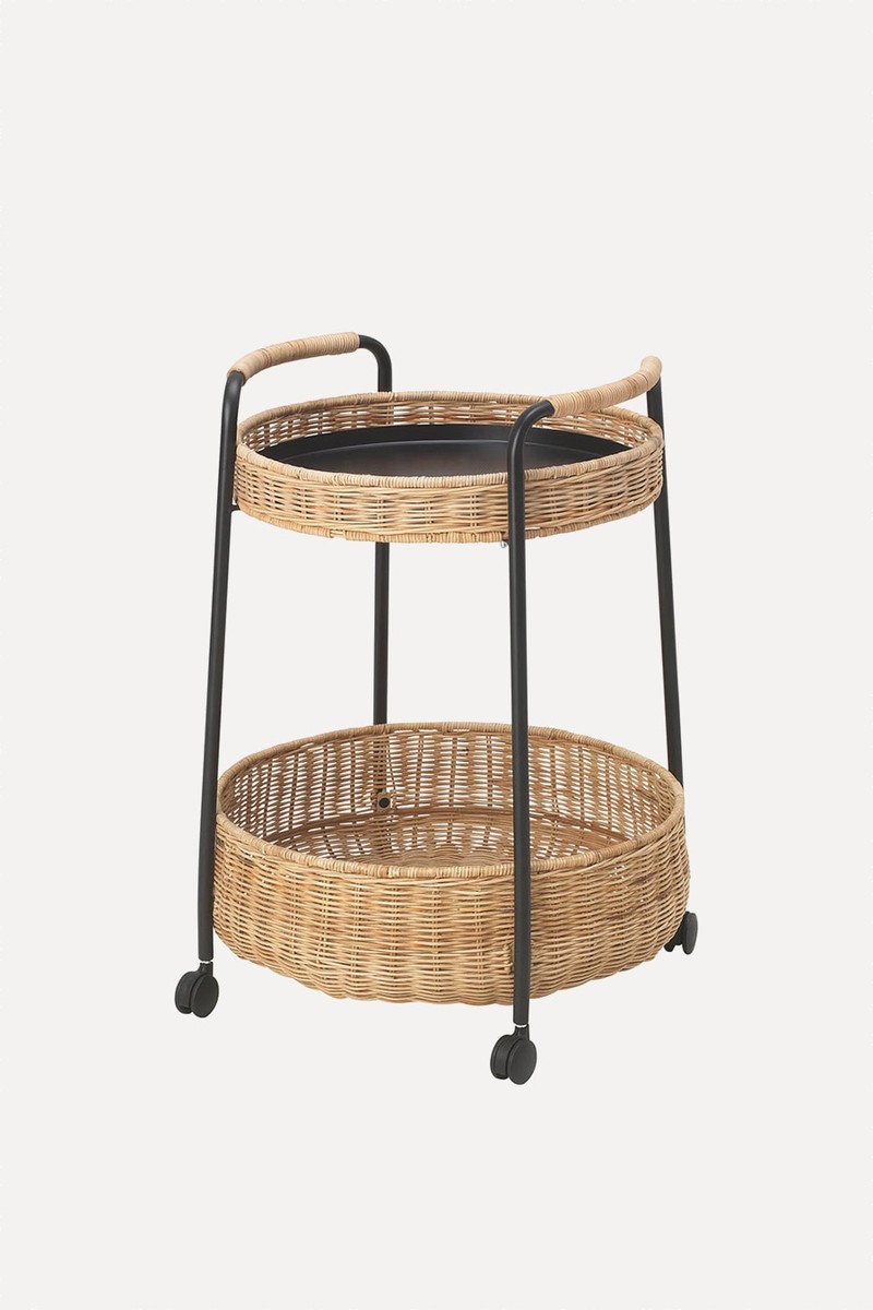 LUBBAN Trolley Table With Storage