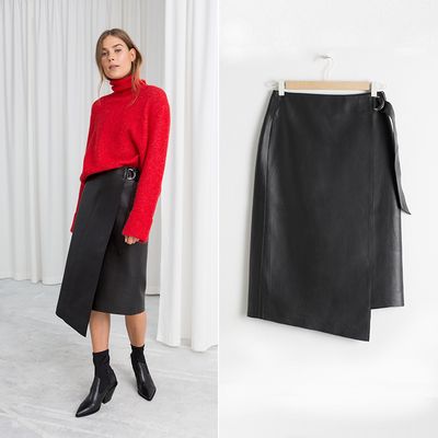 Asymmetric Leather Skirt | £169 | Stories