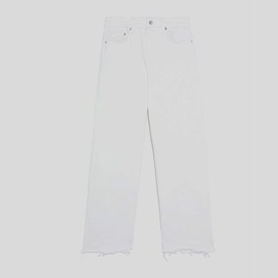 ZW Premium Culotte Jeans In White from Zara