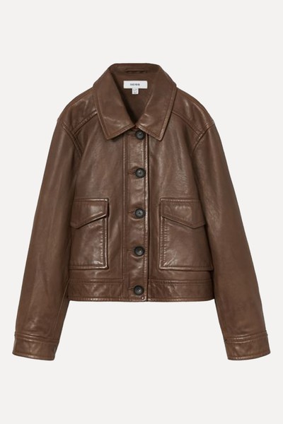 Leather Trucker Jacket from Reiss