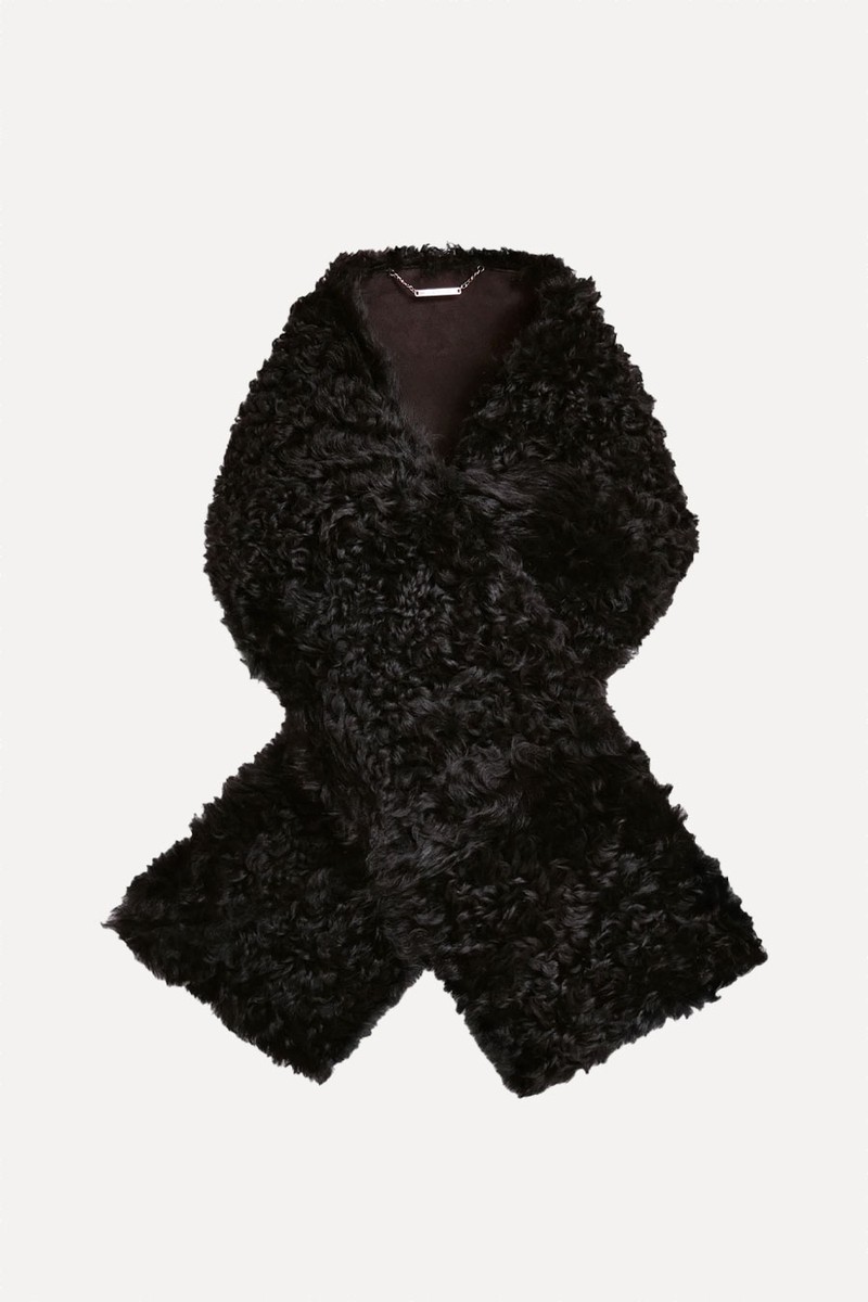 Winter Decadent Shearling Scarf
