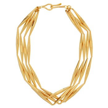 Lumia Helia 24kt Gold-Plated Choker Necklace from Tohum