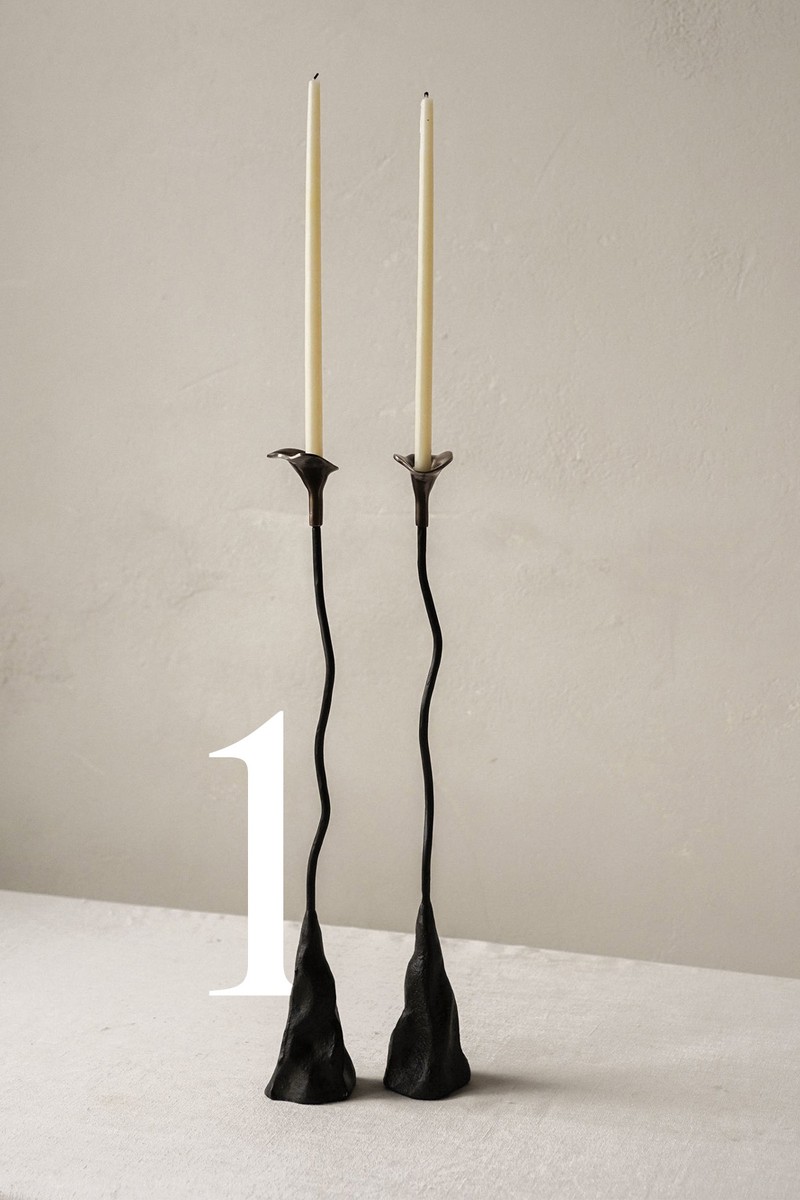 Callas Iron Candlesticks from Les Collection