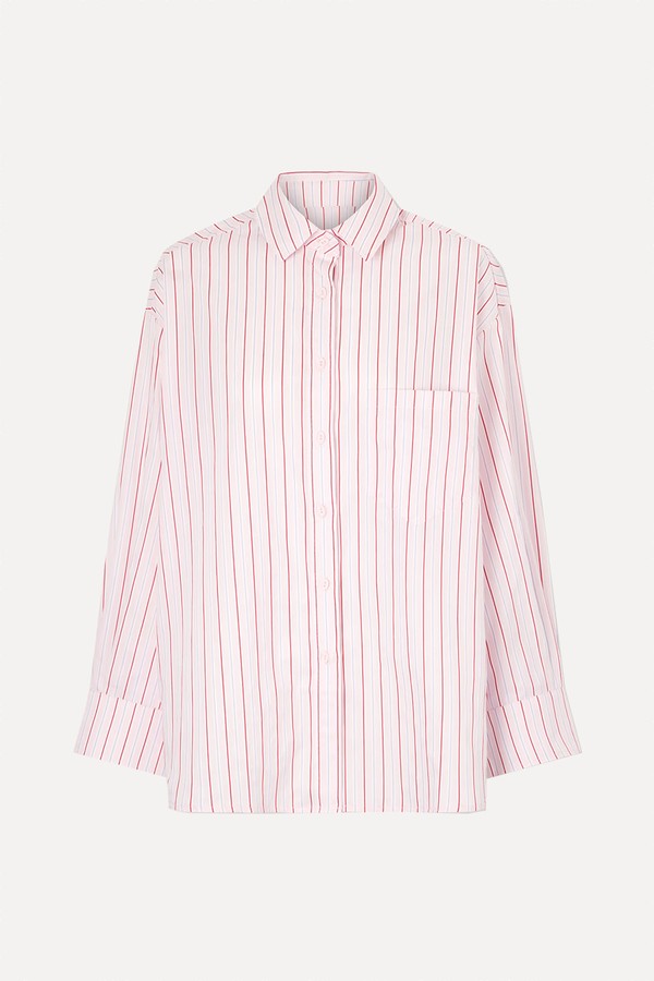 Angelo Oversized Striped Cotton-Poplin Shirt from Faithfull
