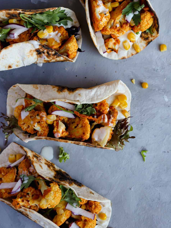 Crispy Chilli Cauliflower Tacos