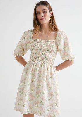 Floral Print Puff Sleeve Mini Dress from & Other Stories