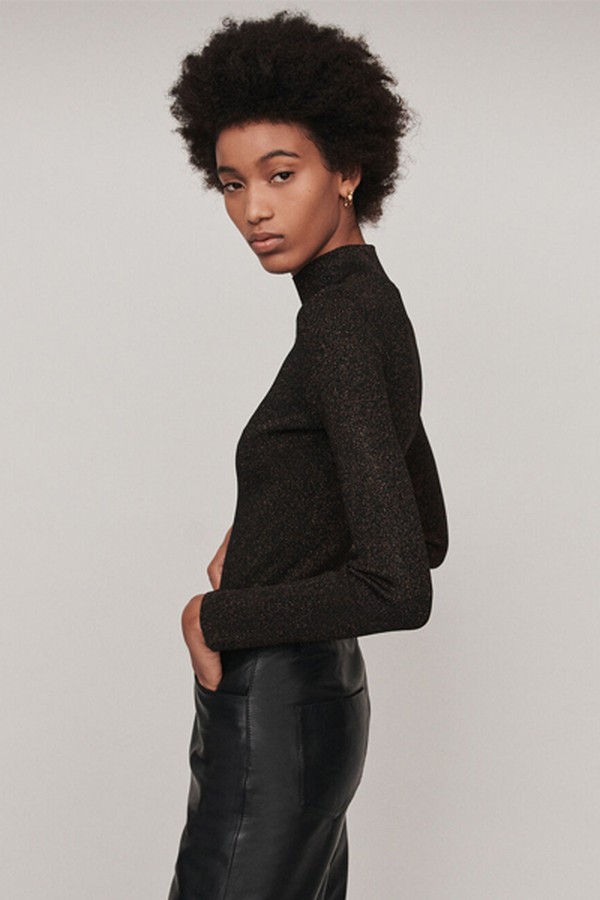 Light Lurex Turtleneck Sweater