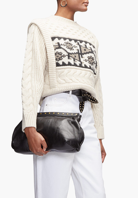 Jacquard-Patterned Cable-Knit Wool Sweater from Isabel Marant Étoile
