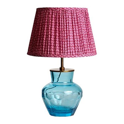 Fandango Blue Glass Lamp from Pooky