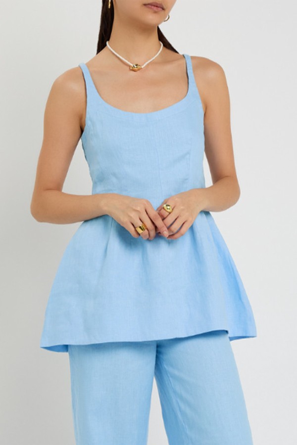 Syna Darted Linen Top from Faithfull