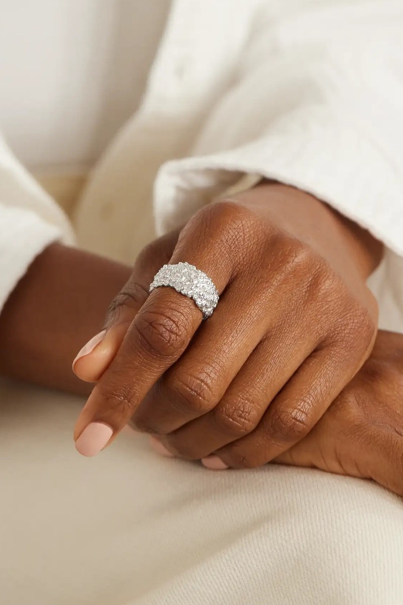 The Rocky Road Recycled Silver Ring from Aligheri