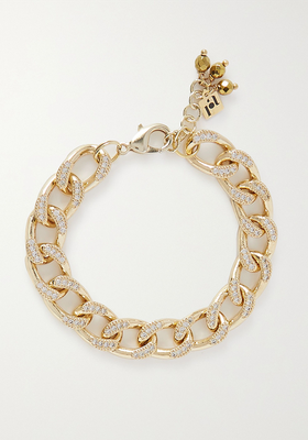 Athena Gold-Tone Crystal Bracelet from Rosantica