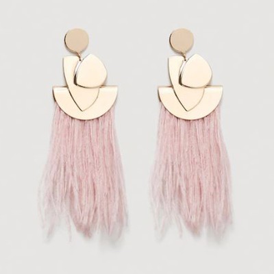 Feather Earrings from Mango