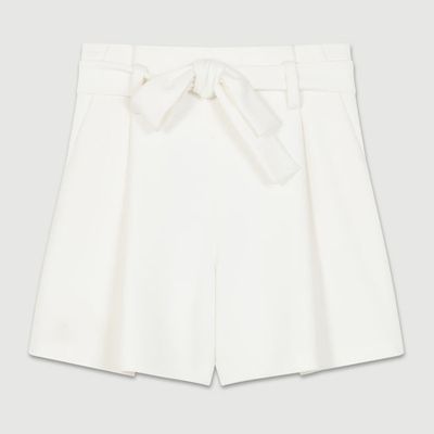 High-Waisted Crepe Shorts from Maje