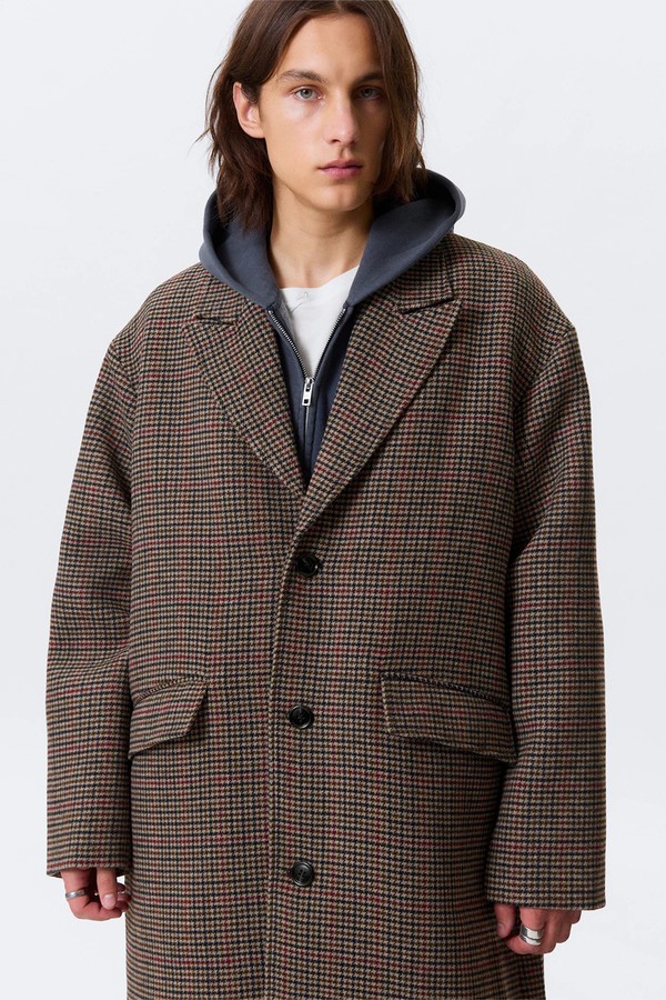 Oversized Single-Breasted Wool Blend Coat from Weekday
