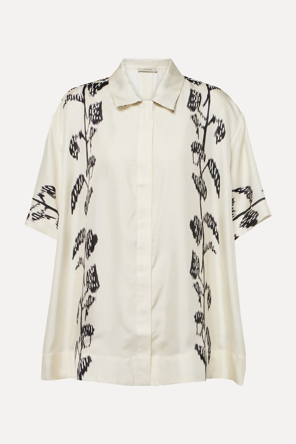 Montauk Silk Twill Bowling Shirt from Asceno