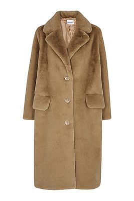 Theresa Camel Faux Fur Coat from Stand Studio