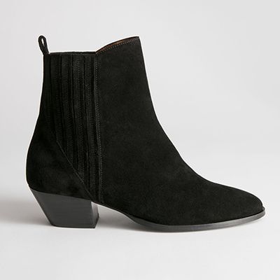 Low Suede Cowboy Boots from & Other Stories