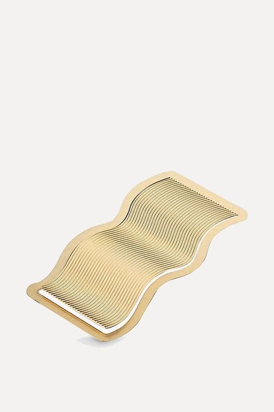 Wave-Shaped Brass Book Mark from Papier