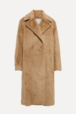 Double-Breasted Faux Fur Coat from Vince