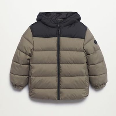 Hood Quilted Coat from Mango
