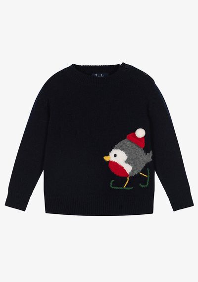Wool Robin Sweater from Il Gufo