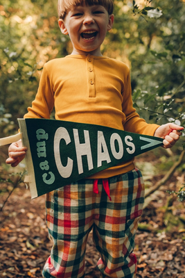Personalised Camp Chaos Camping Flag from Pine & Bear
