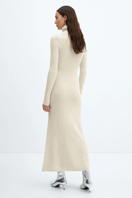 Knitted Turtleneck Dress  from Mango