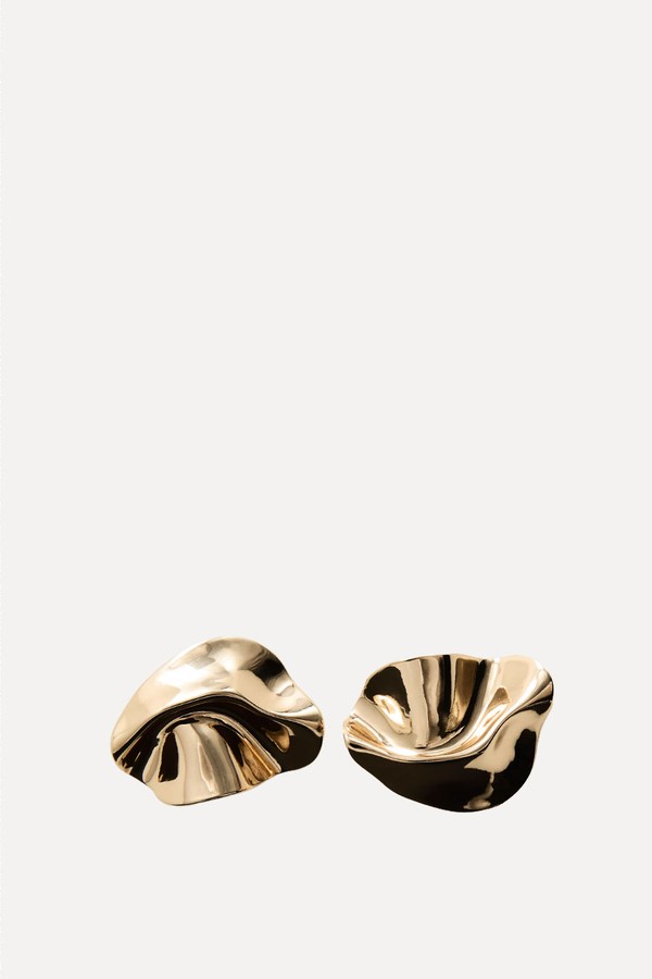 Textured Relief Earings from Mango 