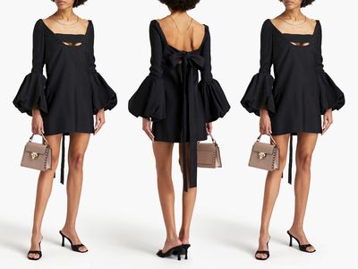 Cut-Out Wool And Silk-Blend Mini Dress, £1,033 | Valentino