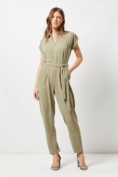 Khaki Short Sleeve Boilersuit