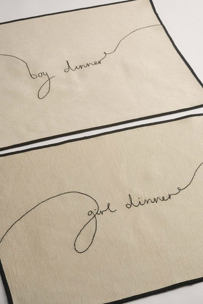 Girl & Boy Dinner Tablemats from La Jambu