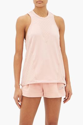 Honeycomb Mesh Panelled Tank Top from Adidas by Stella McCartney