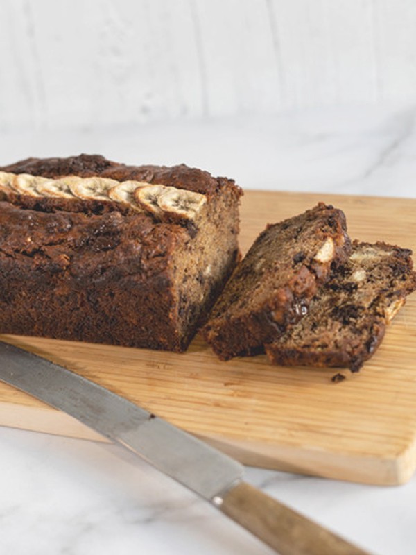 Vegan Buckwheat, Banana & Chocolate Chip Loaf 